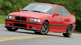 Wallpaper Bmw E36 M3 Series Troika Eurotuner Red Auto