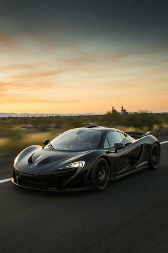 Mclaren P1 Front Black Wallpaper iPhone