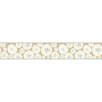 Beige Sand Dollar Border Wall Sticker Outlet