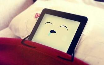 iPad Is Sleeping HD Funny Wallpaper