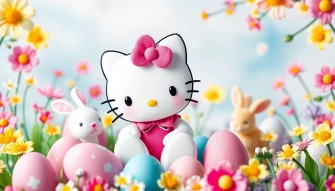 Hello Kitty Easter Wallpaper