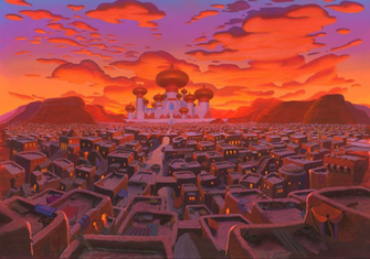 Concept Art For Agrabah From Disney S Aladdin Animation In