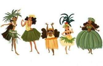 Hula Girls By Dinglehopper