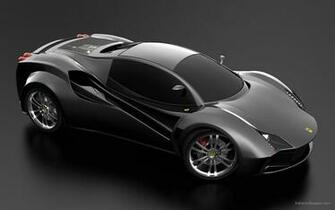 Ferrari Black Concept Wallpaper HD