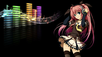 Pics Photos Headphones Girl Music Anime Wallpaper