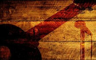 Wallpaper Acoustic Guitar Burned Shadow And Nickelback