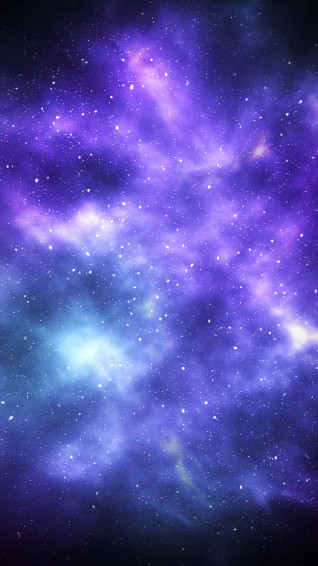 Blue Galaxy iPhone Wallpaper