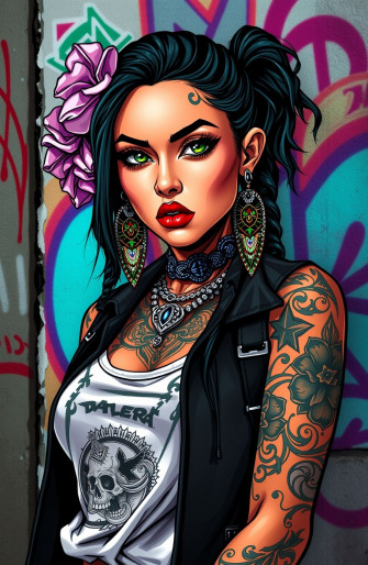 Mexican Gangster Girl Wallpaper