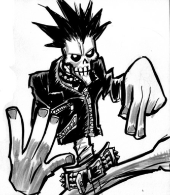 Punk Skull Background By Bighatdino