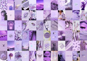 Purple Aesthetic Collage Wallpaper