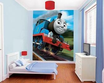 Walltastic Wallpaper Thomas The Train Xl Decovista Toms Drag
