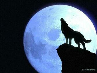 Wolf Howling At The Moon Wallpaper
