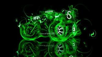 Traxxas Summit Monster Truck Green Fire Car HD Wallpaper By Tony