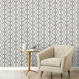 Dwellstudio Snake Chain Dove Wallpaper Res Wayfair