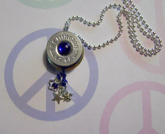 Shotgun Shell Cobalt Pendant By Mymysticgems