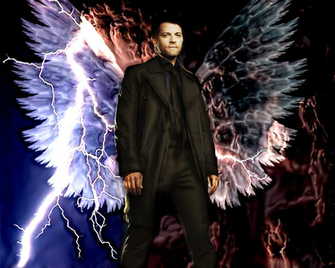 Winged Cas Misha Collins Wallpaper