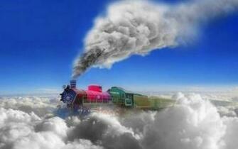 The Christmas Train Is Coming To Town Desktop Laptop Wallpaper