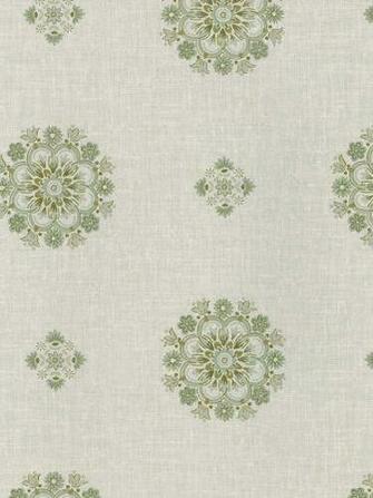Green Vintage Floral Medallion Wallpaper By Interiorplace
