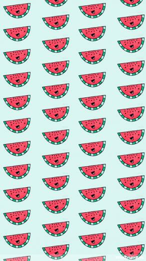 Happy Watermelons Android Wallpaper Food