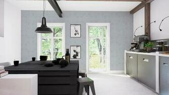 Harlequin Odetta Wallpaper Powder Blue Fashion