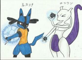 Mewtwo Vs Lucario By Friezamangas