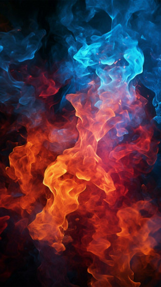 Blue Fire Wallpaper