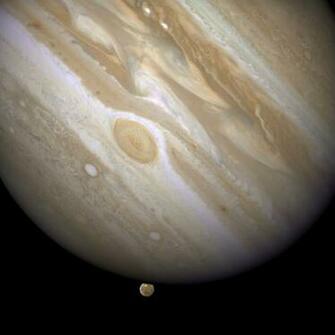 Jupiter Eclipsing Its Moon Ganymede Wallpaper For Apple iPad
