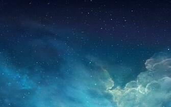 Best Stunning Apple Blue Ios Sky Stars Clouds Nebula Space Wallpaper