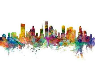 Houston Texas Skyline A Wall Mural For Every Room Photowall