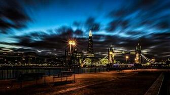 Night Bridge London Cityscape Wallpaper