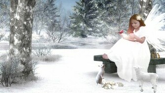 Christmas Angels HD Wallpaper For iPhone