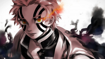 Akaza Demon Slayer Kimetsu No 4k Wallpaper