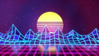 Username On Synthwave Game Neon 80s Background