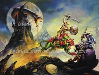 He Man Ridden On Battlecat Adam Abstract Of
