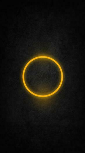 Yellow Halo iPhone Plus And Wallpaper