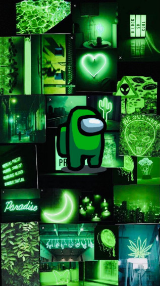 Black Among Us Character Aesthetic Wallpaper