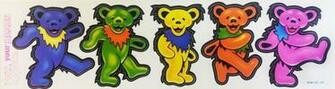 Grateful Dead 50th A059 Big Dancing Bears Diecut