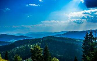 Blue Mountains Hill Wallpaper