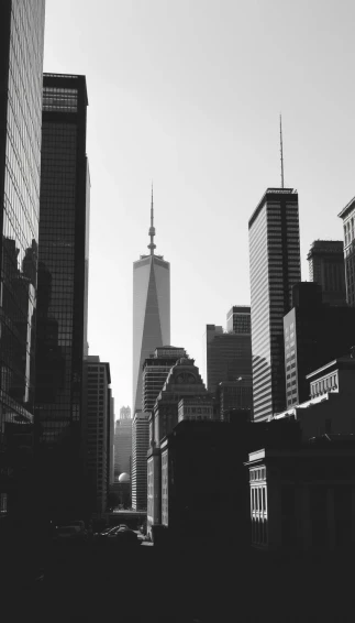 Black And White Buildings On Wallpaper