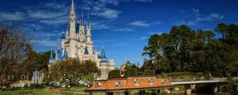 Disney World Coast Building Fabulous Bridge Nature Dual Monitor