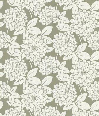 Pewter Large Scale Floral Wallpaper At Menards