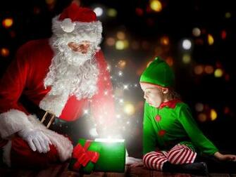 Wallpaper Little Girls Christmas Elf Costume Children