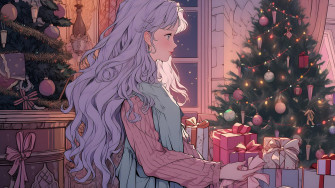 Cute Anime Girl Christmas Gifts Desktop Wallpaper 4k