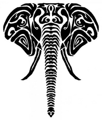 Elephant Tribal By Pjmohr