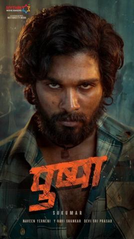 Allu Arjun On Pushpa Multilingual Posters
