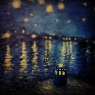 Tardis Painting Van Gogh Wallpaper Doctor Who Theme For