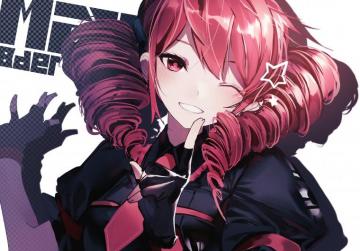 Wallpaper Wink Spiral Hair Twintails Anime Girl Kasane Teto