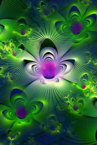 Green And Purple iPhone HD Wallpaper
