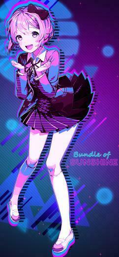 A Less Trippy Sayori 1980s Themed Wallpaper I Made Ddlc