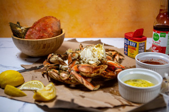 Beer Old Bay Steamed Dungeness Crab Legs Wallpaper